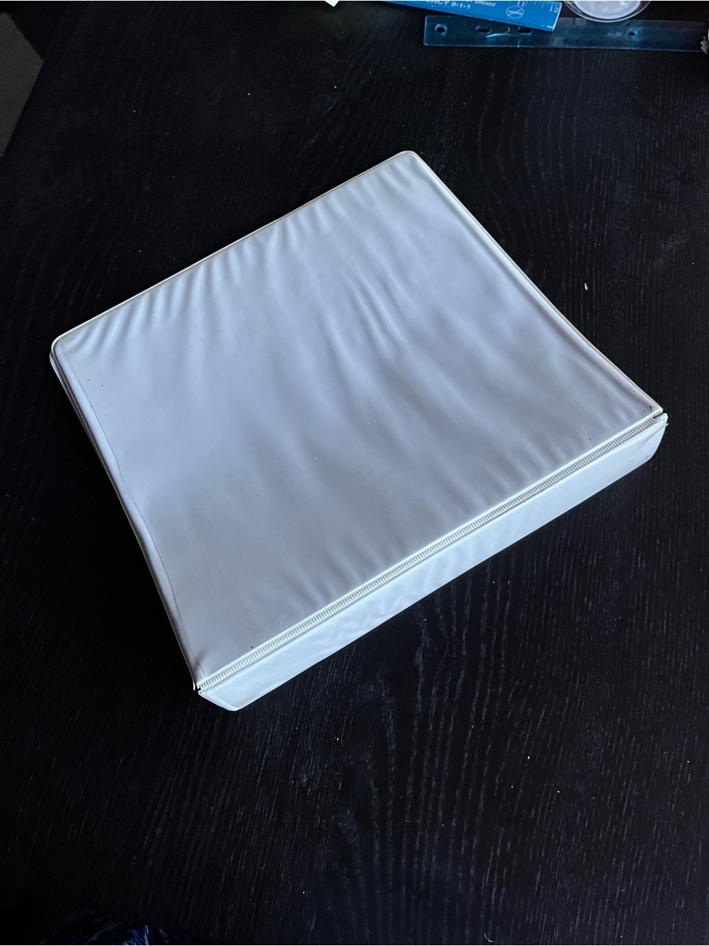 White Padded Tablet Sleeve with Zipper Closure